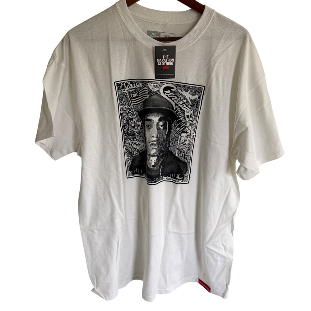 The Marathon Clothing TMC Nipsey Hussle Slauson Crenshaw Graphic T-Shirt XL Tee